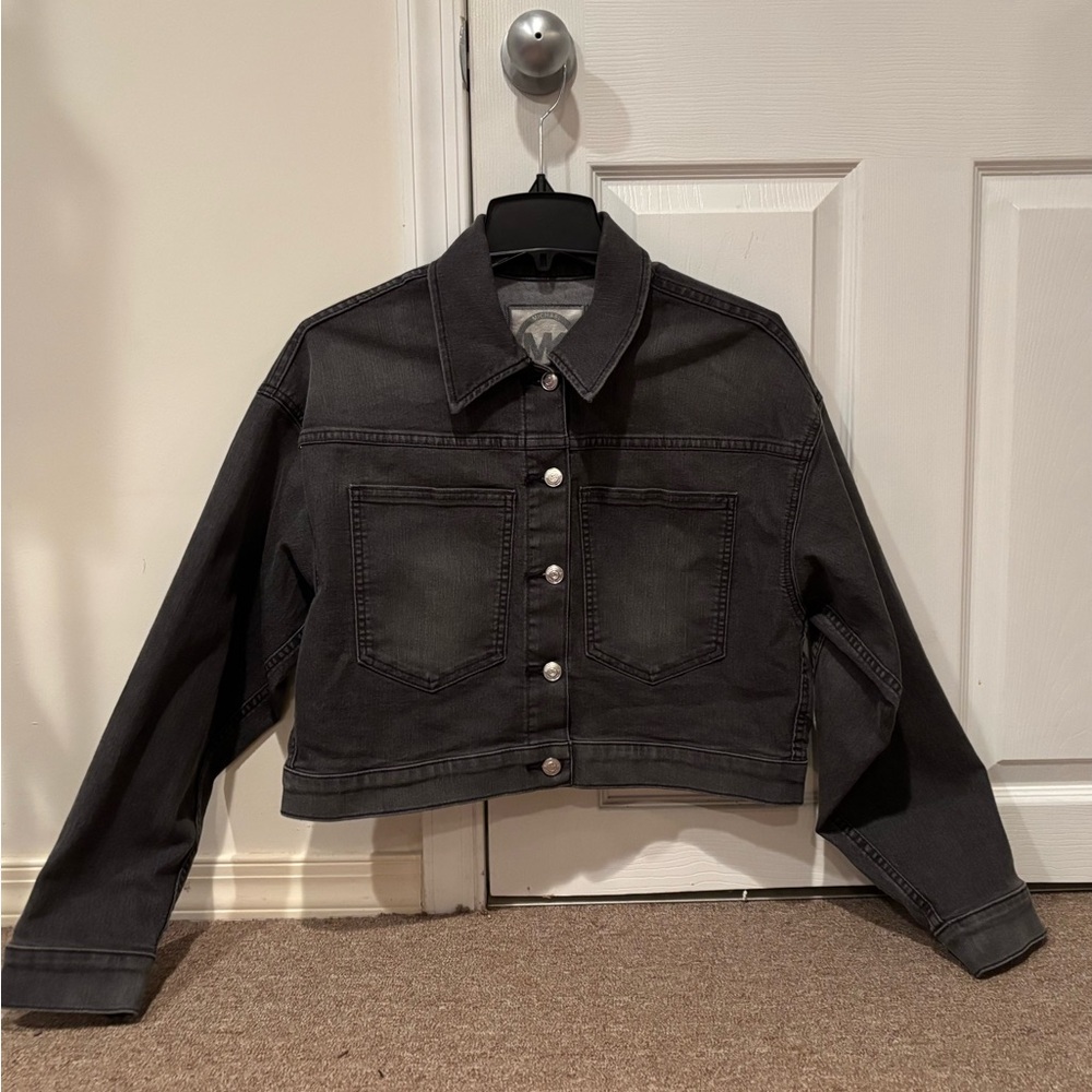 Michael Kors NWT Black Denim Jacket